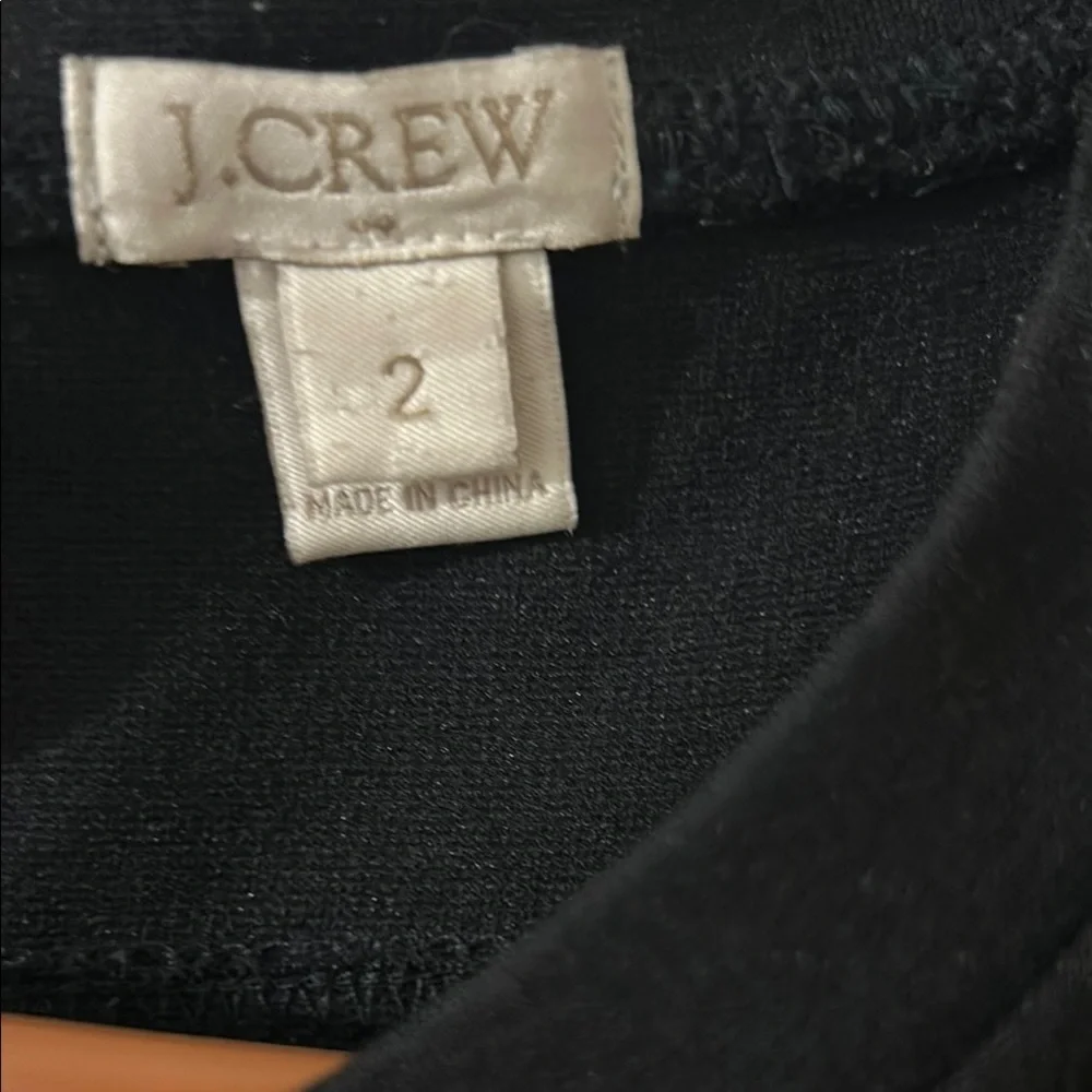 J. Crew Black and Gold Sheath Mini Dress